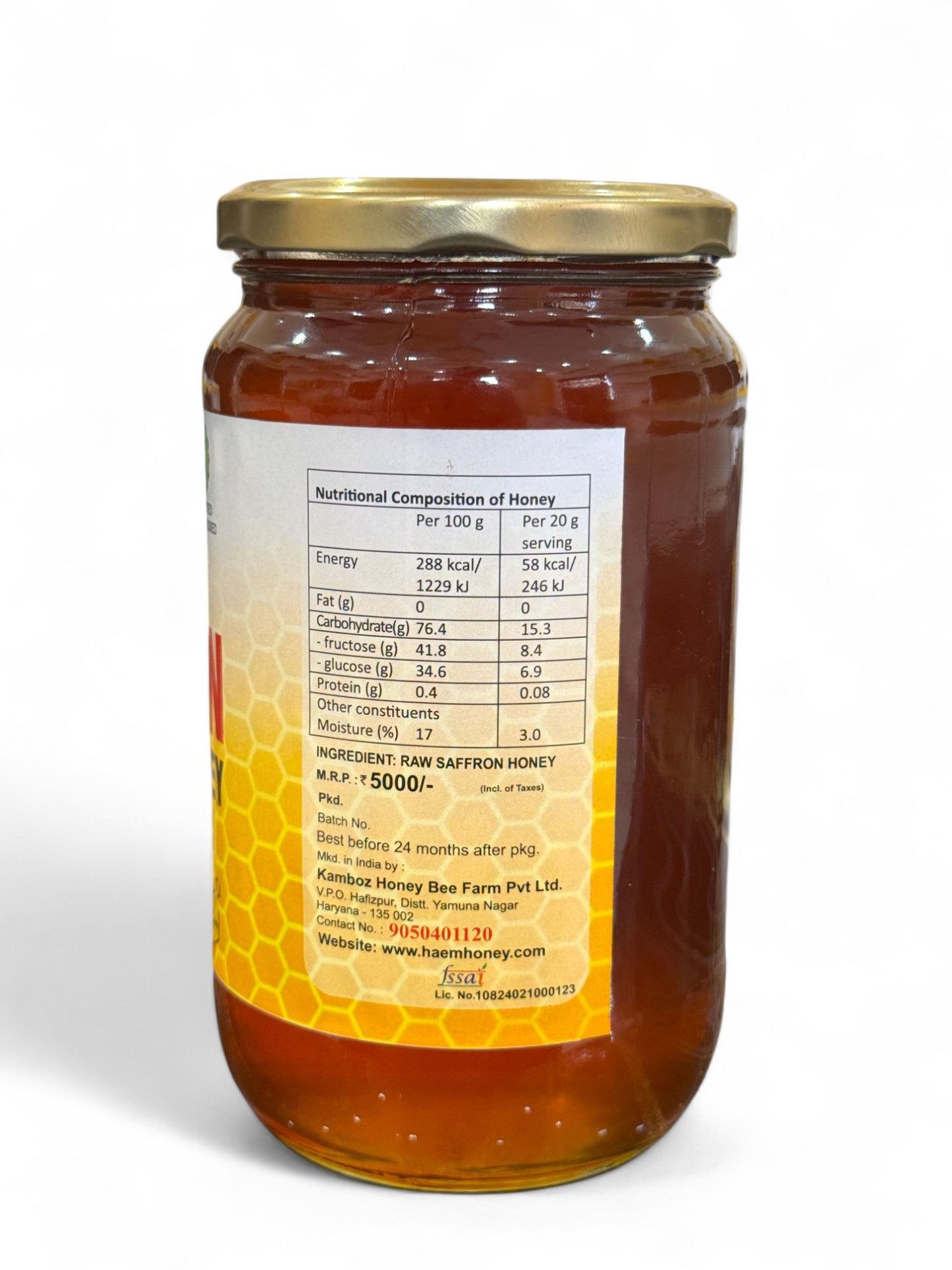 Raw Saffron Honey
