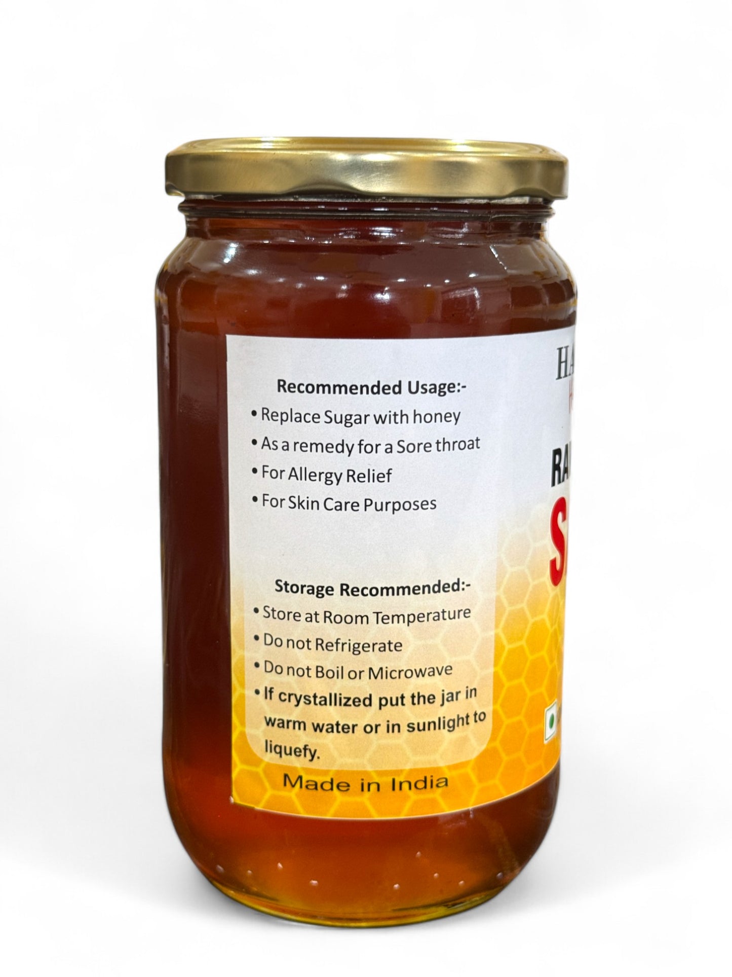 Raw Saffron Honey