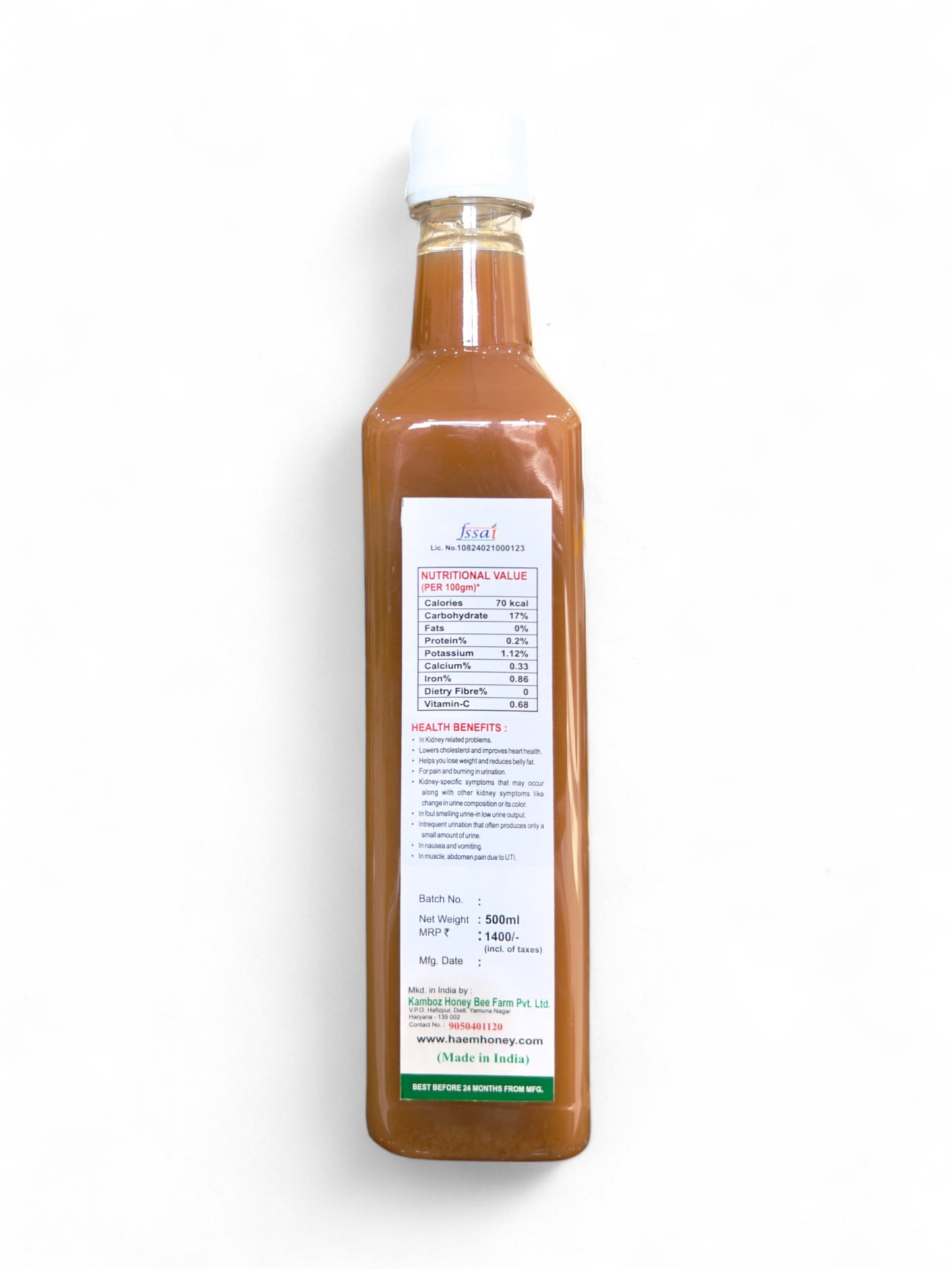 Garlic Ginger Lemon and Honey Vinegar | 500ml