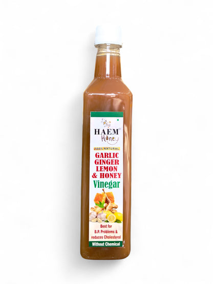 Garlic Ginger Lemon and Honey Vinegar | 500ml