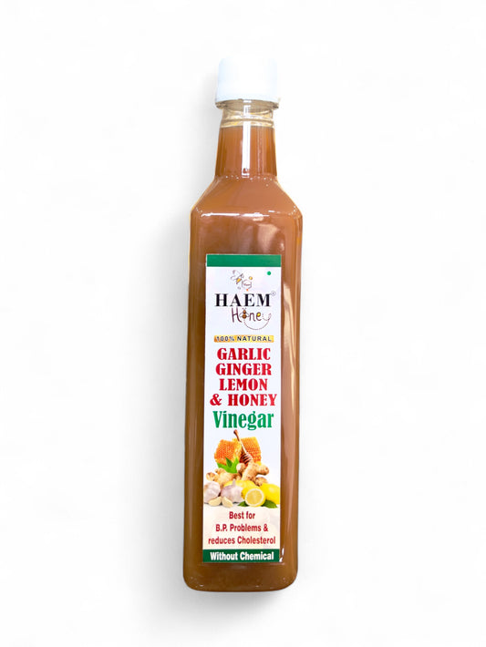 Garlic Ginger Lemon and Honey Vinegar | 500ml
