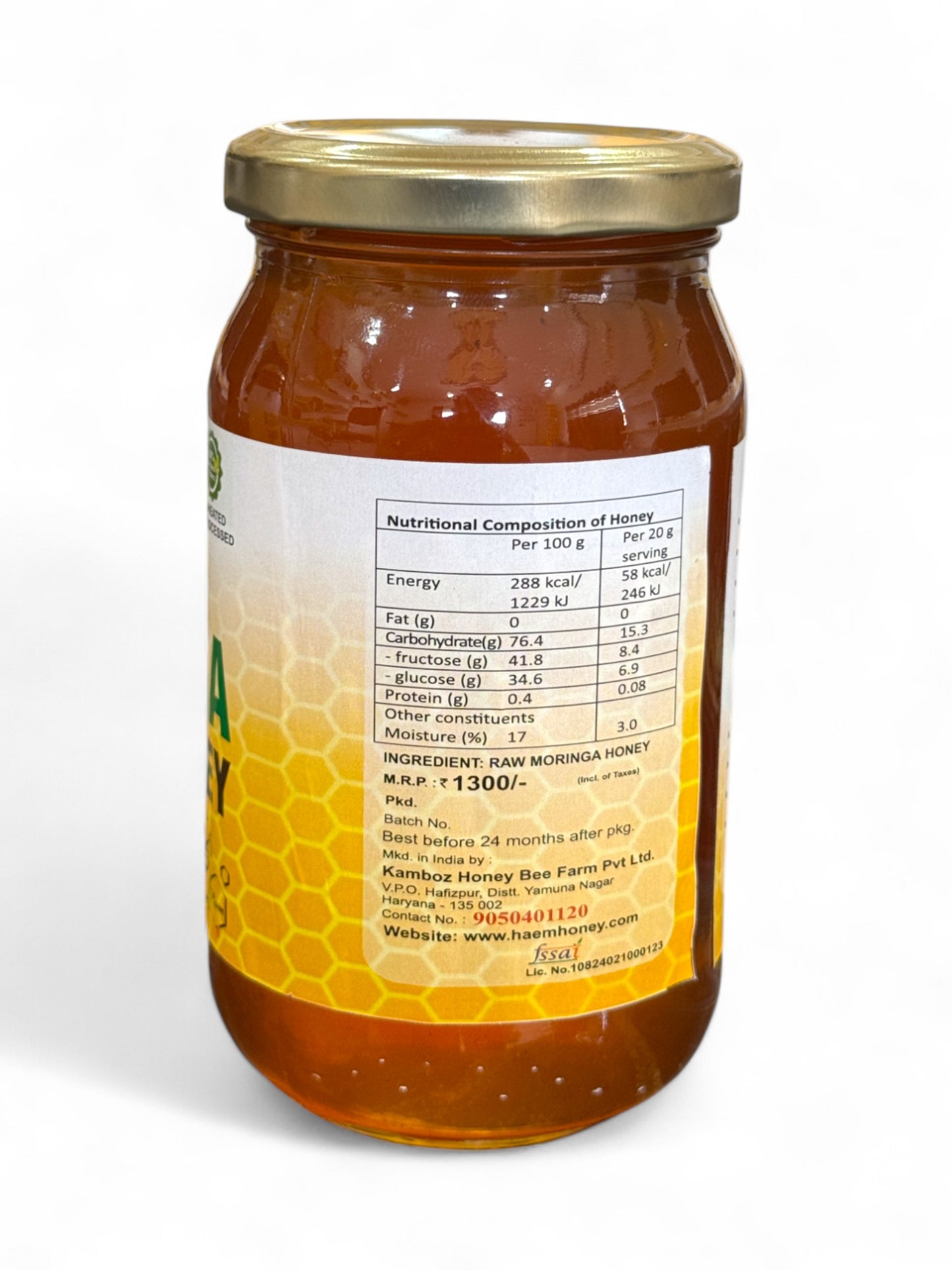 Raw Moringa Honey
