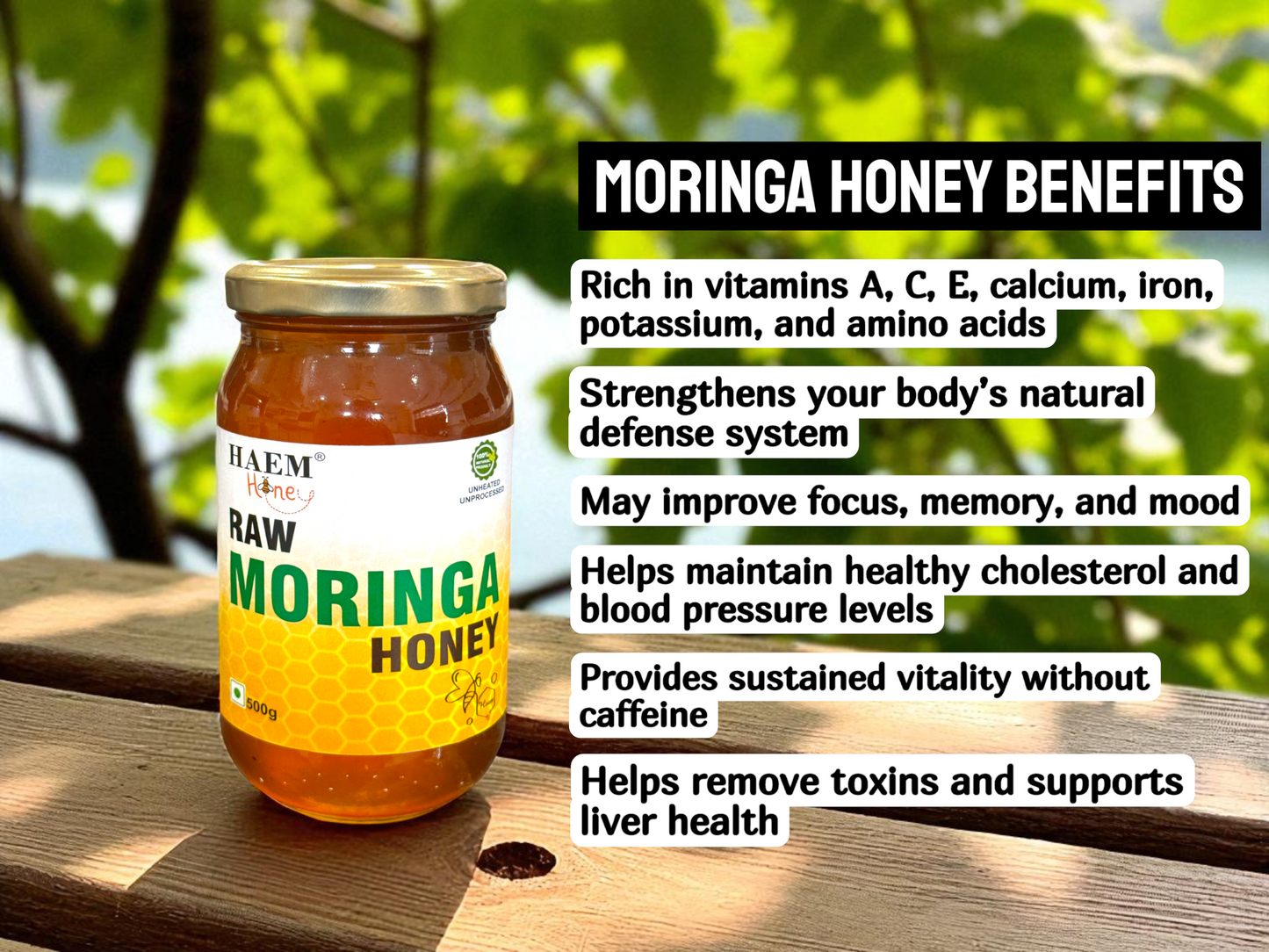 Raw Moringa Honey