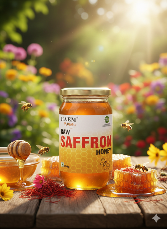 Raw Saffron Honey | 100% Natural